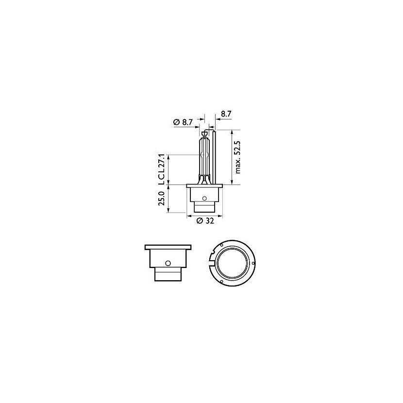PHILIPS Glühlampe, Fernscheinwerfer 85122VIS1 für N 104 457 01