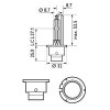 PHILIPS Glühlampe, Fernscheinwerfer 85122VIS1 für N 104 457 01