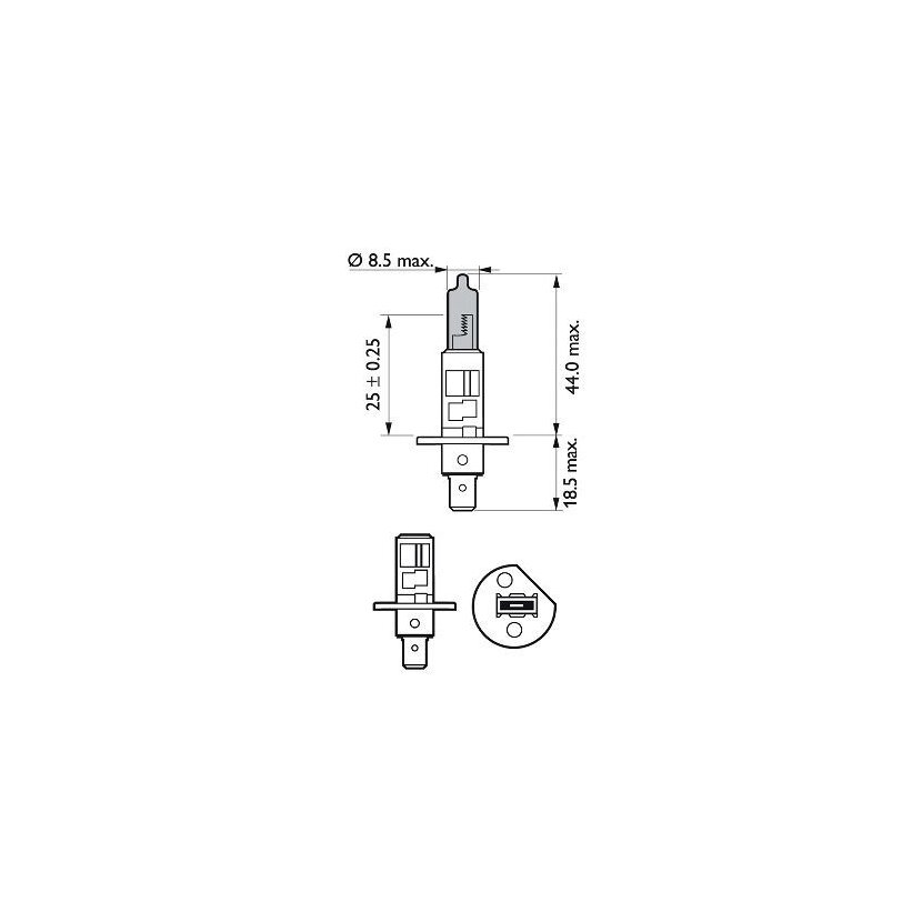 PHILIPS Glühlampe, Fernscheinwerfer 12258WVUSM für 0230106-7