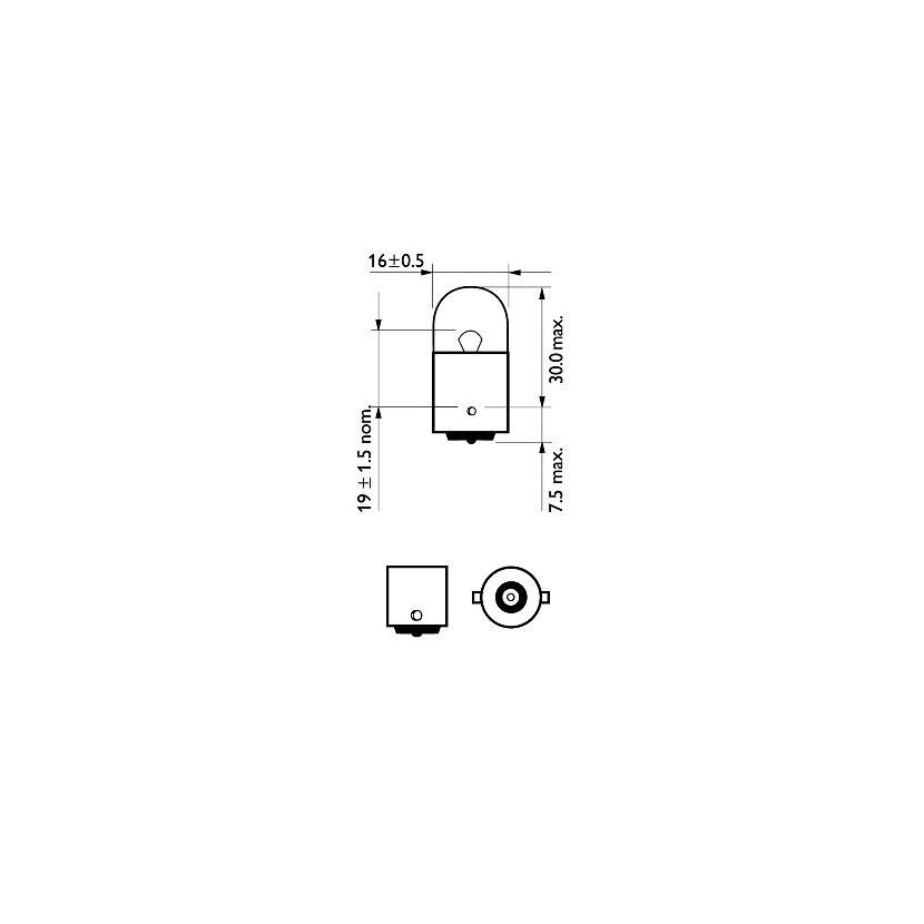 PHILIPS Glühlampe, Blinkleuchte 12814B2 für 0233803-6