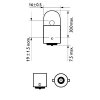 PHILIPS Glühlampe, Blinkleuchte 12814B2 für 0233803-6