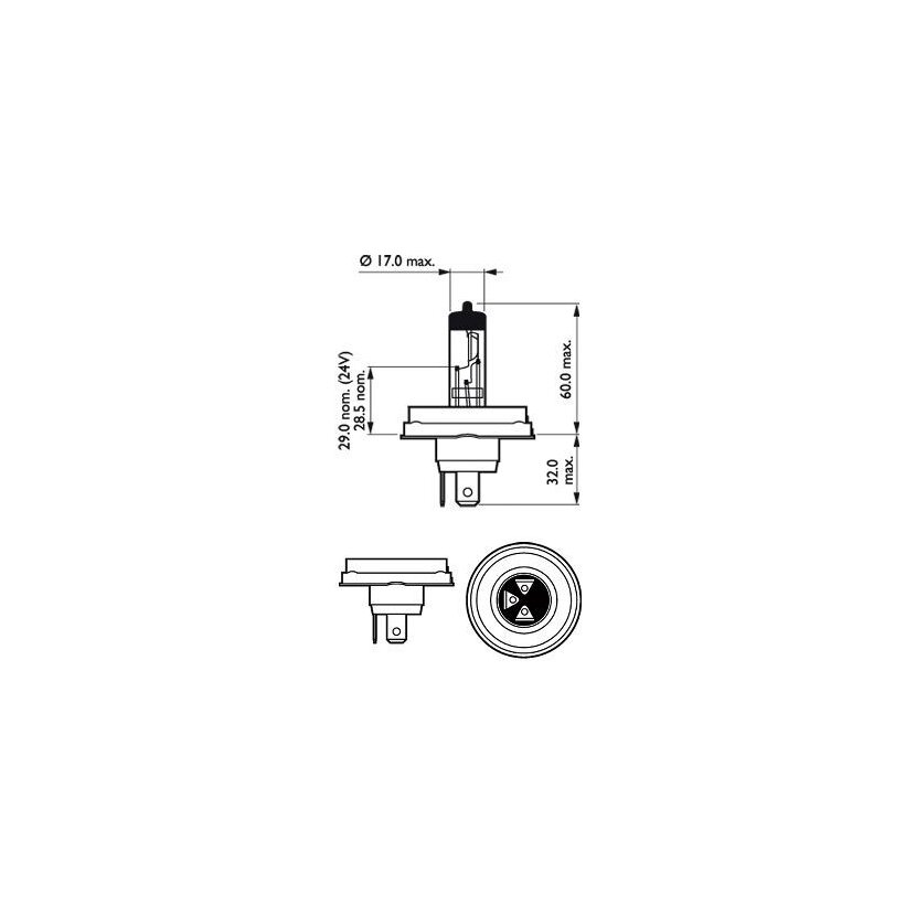 PHILIPS Glühlampe, Fernscheinwerfer 12475C1 für 0233681-6
