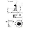 PHILIPS Glühlampe, Fernscheinwerfer 12342VPC2 für 18-3410749