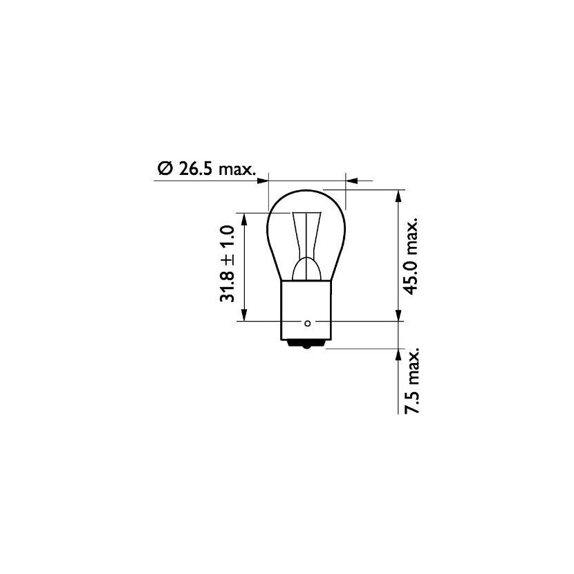 PHILIPS Glühlampe, Blinkleuchte 13498MLCP für 0233353-2