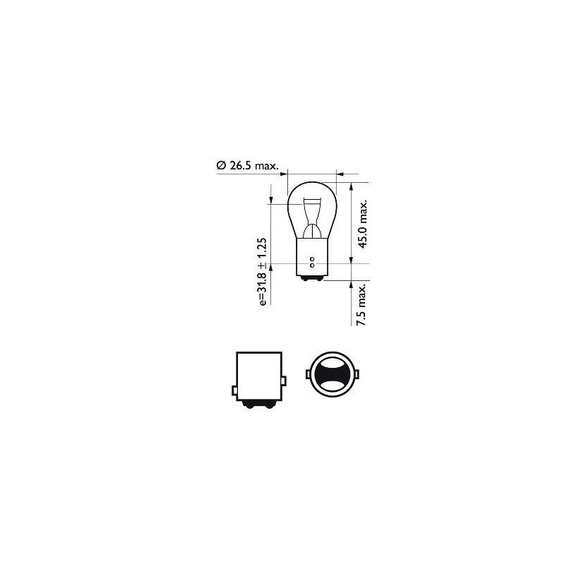 PHILIPS Glühlampe, Blinkleuchte 12499LLECOB2 für 83985986