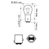 PHILIPS Glühlampe, Blinkleuchte 12499LLECOB2 für 83985986