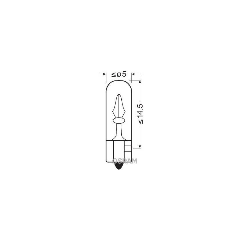 ams-OSRAM Glühlampe, Instrumentenbeleuchtung 2722