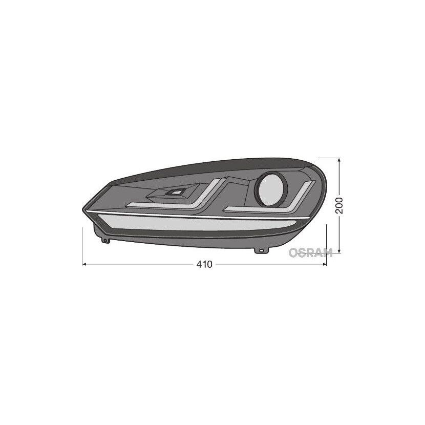 ams-OSRAM Hauptscheinwerfersatz LEDHL102-GTI - LEDHL102GTI