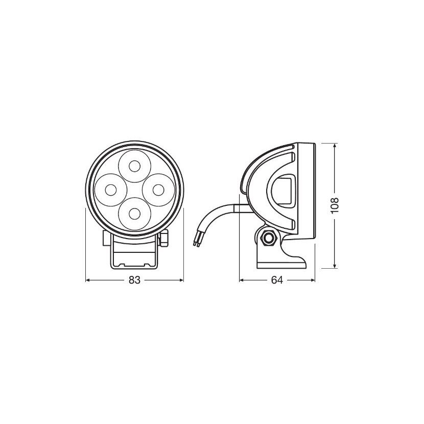 ams-OSRAM Fernscheinwerfer LEDDL119-WD - LEDDL119WD