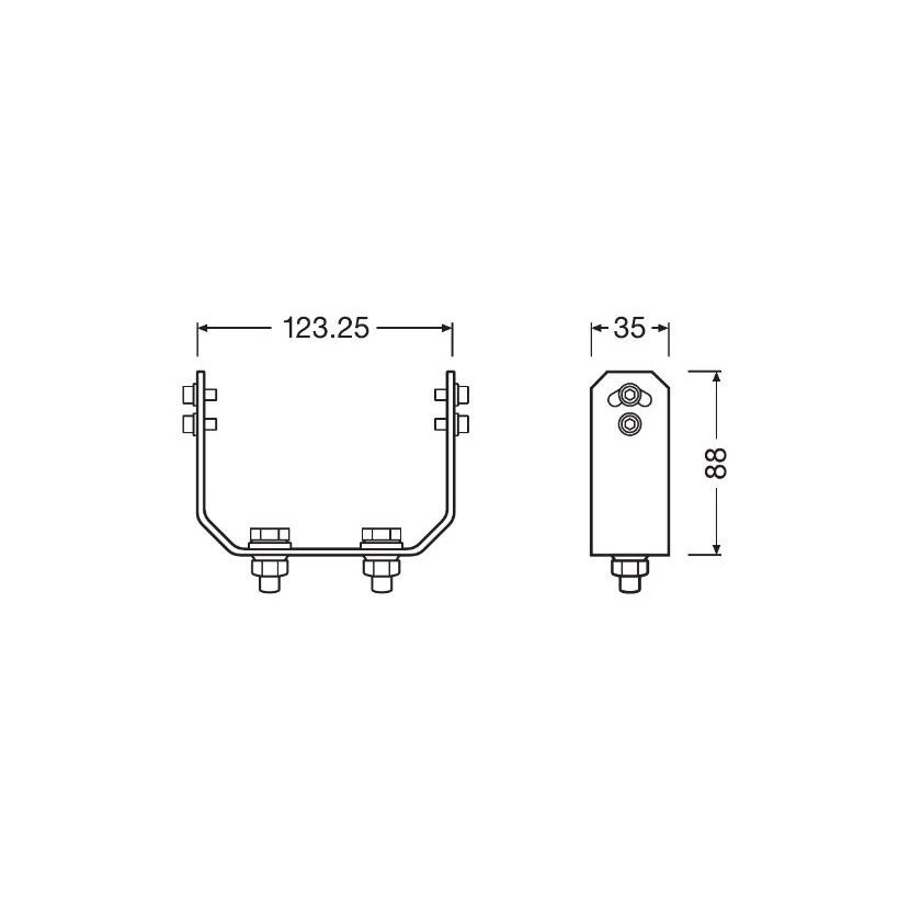 ams-OSRAM Halter, Arbeitsscheinwerfer LEDPWLACC102
