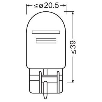 ams-OSRAM Glühlampe, Blinkleuchte 7515