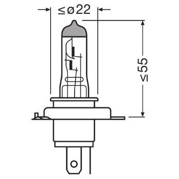 ams-OSRAM Glühlampe, Fernscheinwerfer 64193NL-2HB -...