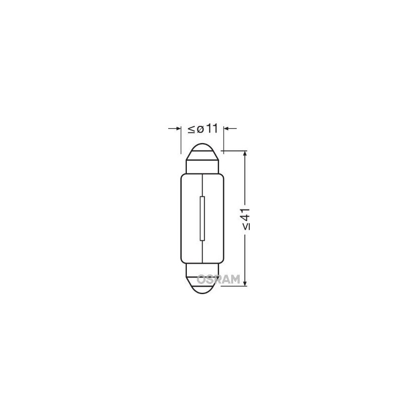 ams-OSRAM Glühlampe, Innenraumleuchte 6411