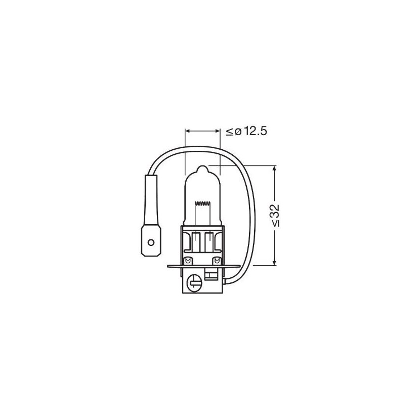 ams-OSRAM Glühlampe, Fernscheinwerfer 64156-01B - 6415601B
