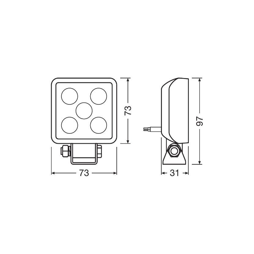 ams-OSRAM Arbeitsscheinwerfer LEDWL103-WD - LEDWL103WD