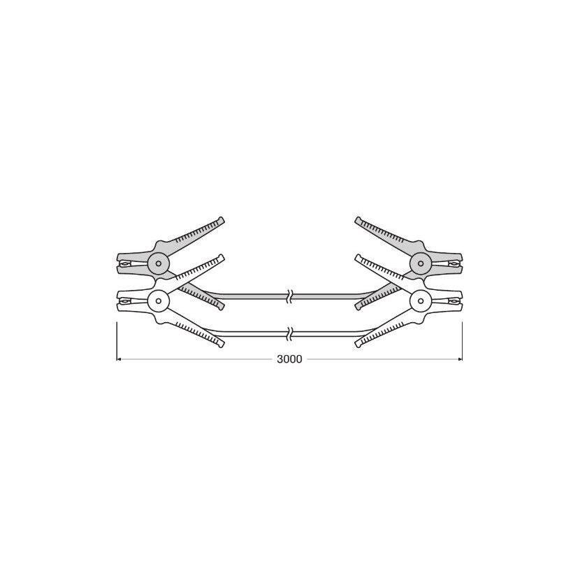 ams-OSRAM Starthilfekabel OSC160