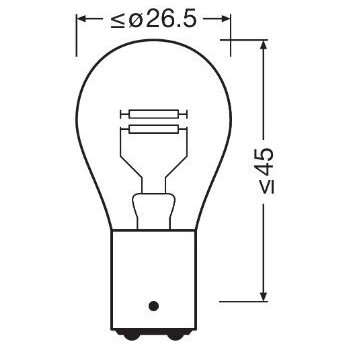ams-OSRAM Glühlampe, Blinkleuchte 7528