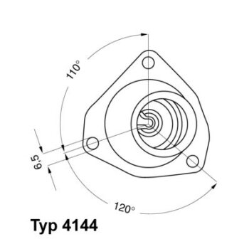 WAHLER Thermostat, Kühlmittel 4144.82D - 414482D...