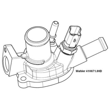 WAHLER Thermostat, Kühlmittel 410871.80D - 41087180D...