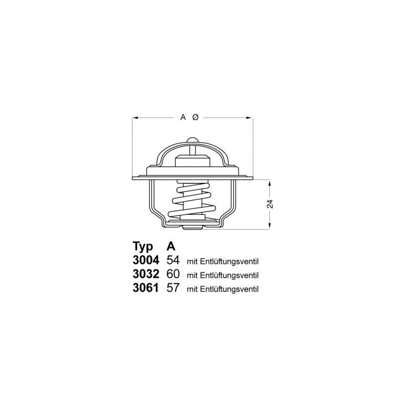 WAHLER Thermostat, Kühlmittel 3004.92D1 - 300492D1 für 1 472 378
