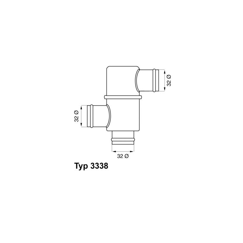 WAHLER Thermostat, Kühlmittel 3338.80 - 333880 für 21211-3060-10