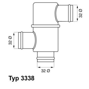 WAHLER Thermostat, Kühlmittel 3338.80 - 333880...