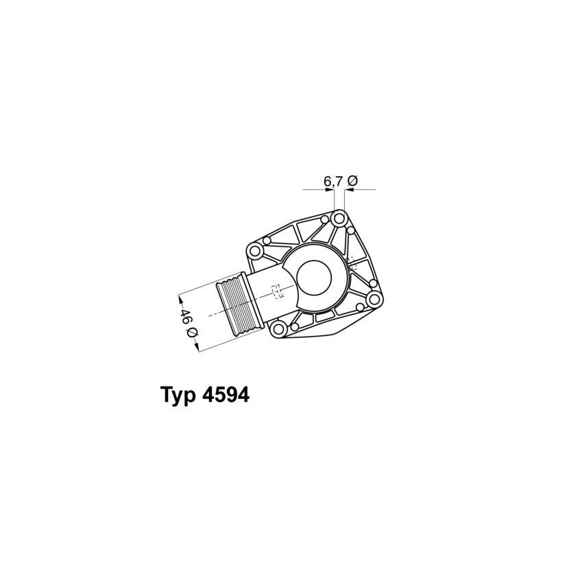 WAHLER Thermostat, Kühlmittel 4594.90D - 459490D für 11 53 1 704 704