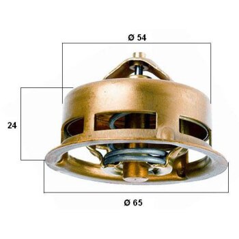 WAHLER Thermostat, Kühlmittel 3096.75 - 309675...