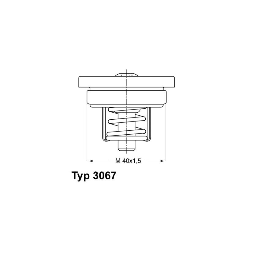 WAHLER Thermostat, Kühlmittel 3067.83 - 306783