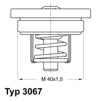 WAHLER Thermostat, Kühlmittel 3067.83 - 306783