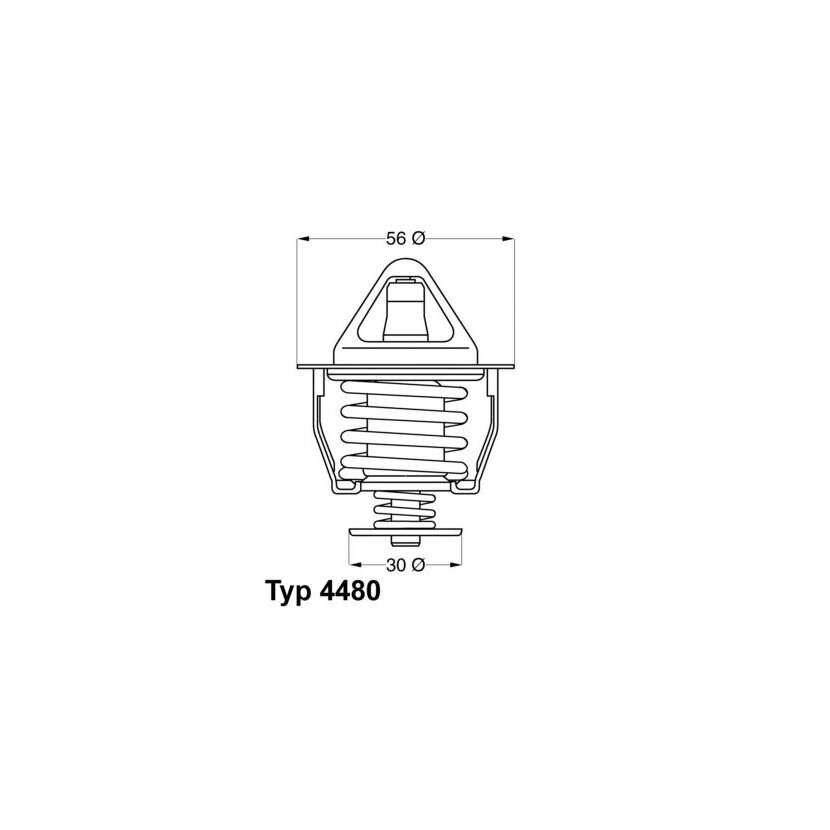 WAHLER Thermostat, Kühlmittel 4480.82D - 448082D für 90916-03075