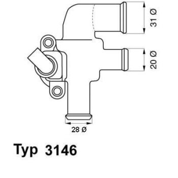 WAHLER Thermostat, Kühlmittel 3146.90D - 314690D...