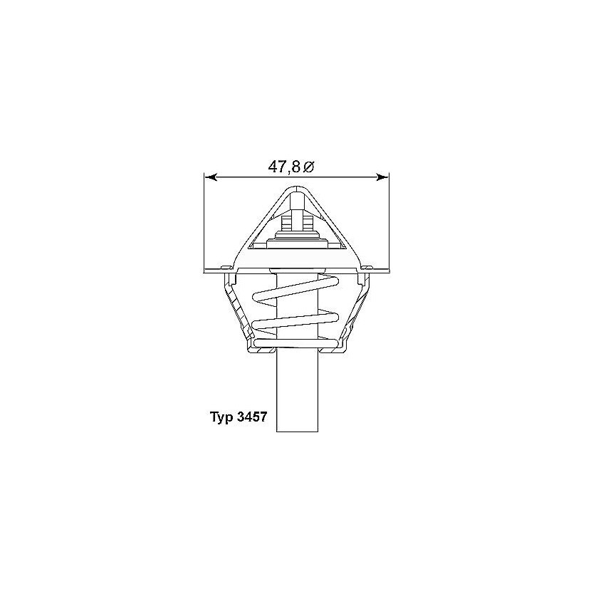 WAHLER Thermostat, Kühlmittel 3457.90D - 345790D für 271 200 00 15
