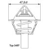 WAHLER Thermostat, Kühlmittel 3457.90D - 345790D für 271 200 00 15