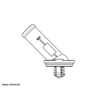 WAHLER Thermostat, Kühlmittel 410536.92D - 41053692D