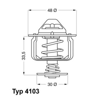 WAHLER Thermostat, Kühlmittel 4103.82D - 410382D...