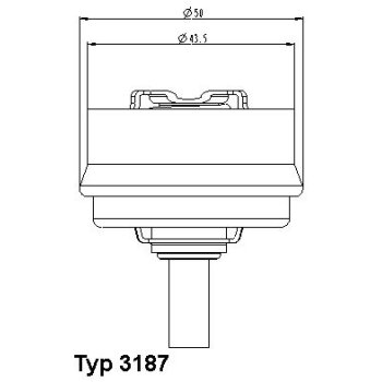 WAHLER Thermostat, Kühlmittel 3187.73 - 318773...