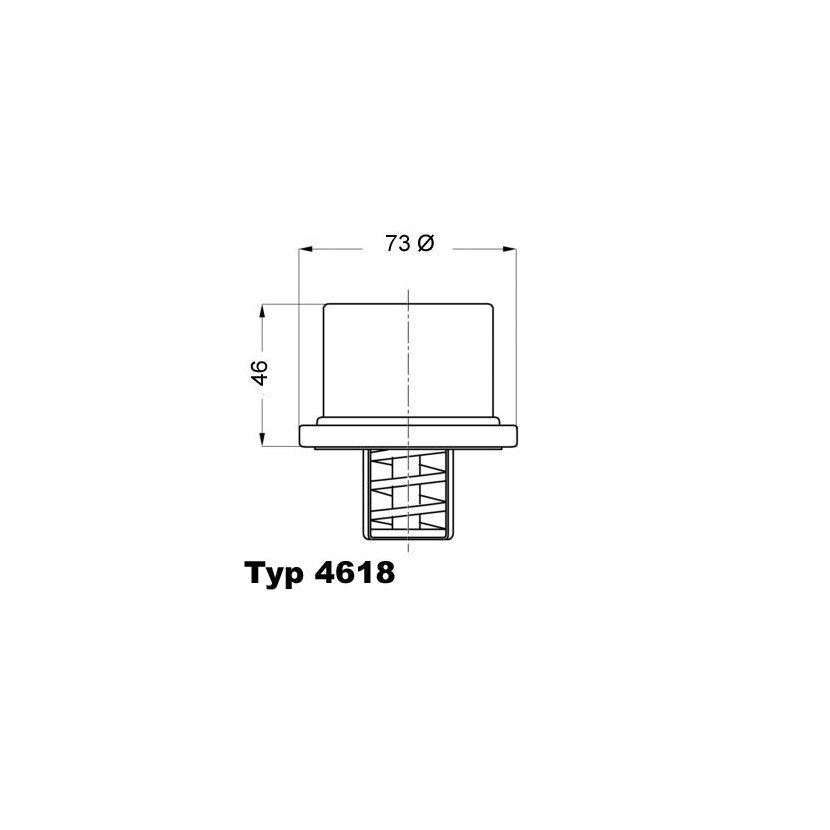 WAHLER Thermostat, Kühlmittel 4618.82 - 461882 für 27199003-00