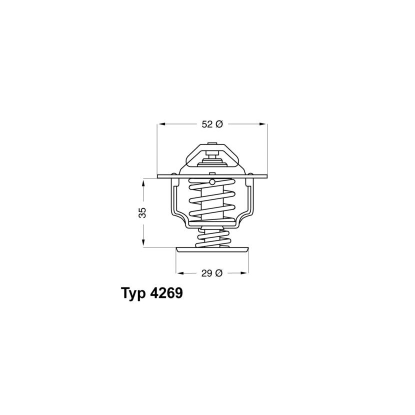 WAHLER Thermostat, Kühlmittel 4269.78D - 426978D