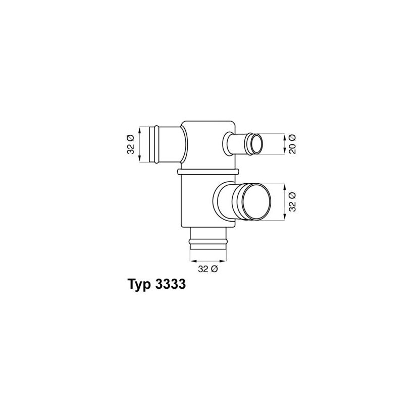 WAHLER Thermostat, Kühlmittel 3333.87 - 333387 für 2108-13060-10
