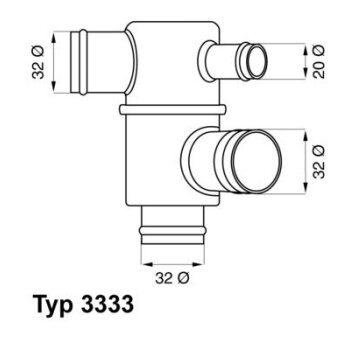 WAHLER Thermostat, Kühlmittel 3333.87 - 333387...