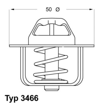 WAHLER Thermostat, Kühlmittel 3466.89D - 346689D...