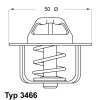 WAHLER Thermostat, Kühlmittel 3466.89D - 346689D für 21200-00Q0A