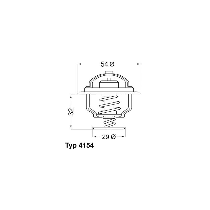WAHLER Thermostat, Kühlmittel 4154.88D - 415488D für 30 57 7561