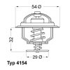 WAHLER Thermostat, Kühlmittel 4154.88D - 415488D für 30 57 7561