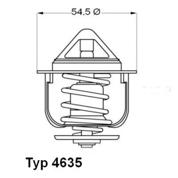 WAHLER Thermostat, Kühlmittel 4635.76 - 463576