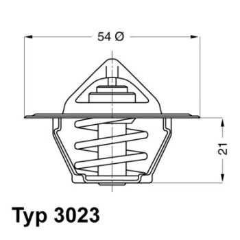 WAHLER Thermostat, Kühlmittel 3023.87D - 302387D...