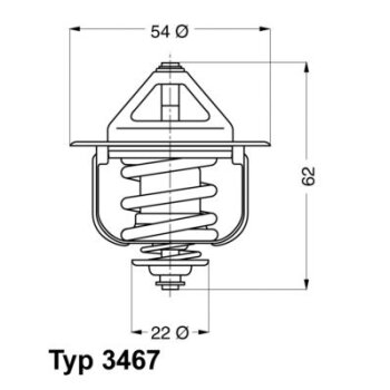 WAHLER Thermostat, Kühlmittel 3467.85D - 346785D...