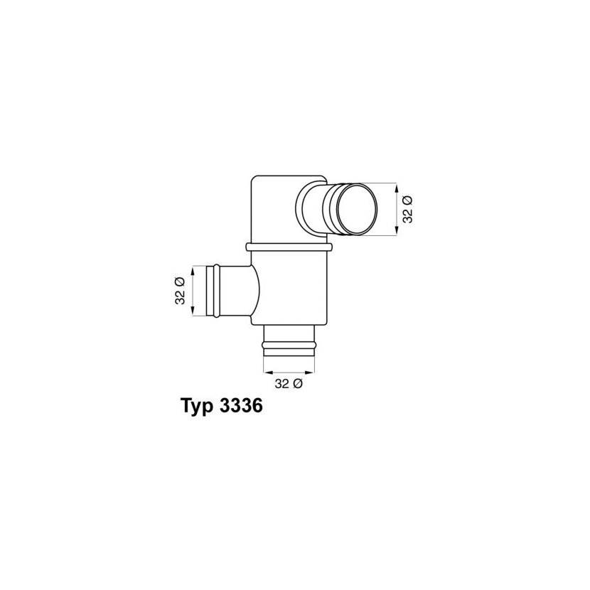 WAHLER Thermostat, Kühlmittel 3336.83 - 333683 für 21011-3060-10