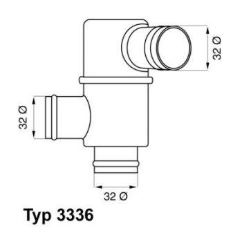 WAHLER Thermostat, Kühlmittel 3336.83 - 333683...